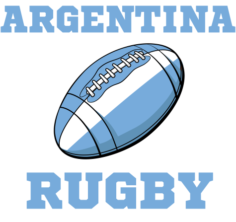 Argentina Rugby Ball T-Shirt (White)